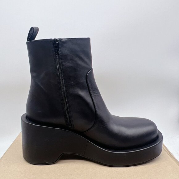 Paloma Barcelo Zuri Black Leather Platform Ankle Boots Size EU 40 US 10 $445 - Picture 9 of 12